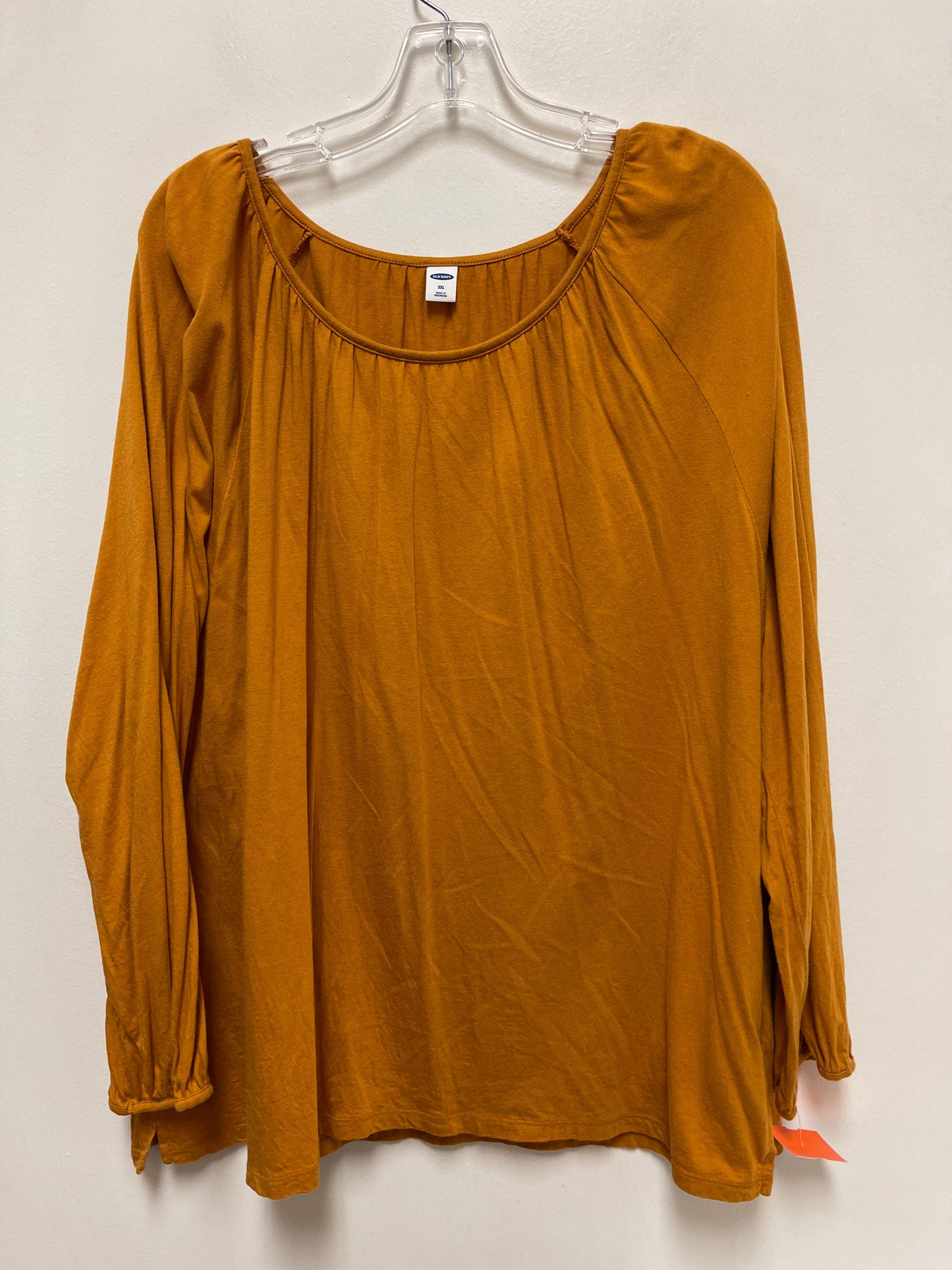 Top Long Sleeve By Old Navy In Yellow, Size: 2x