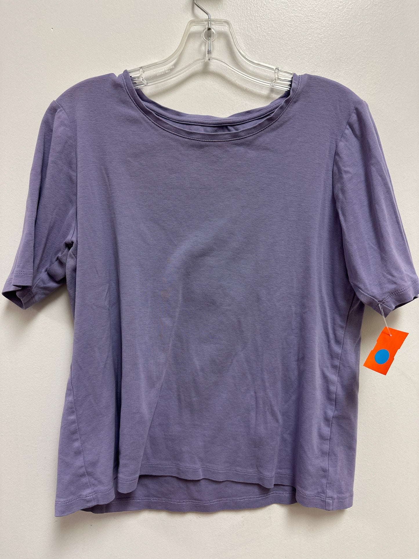 Top Short Sleeve By Chicos In Purple, Size: L