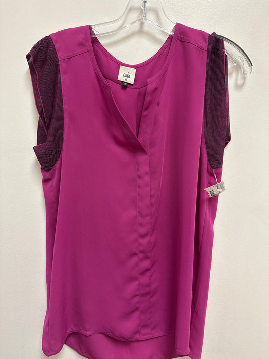 Top Short Sleeve By Cabi In Purple, Size: Xs