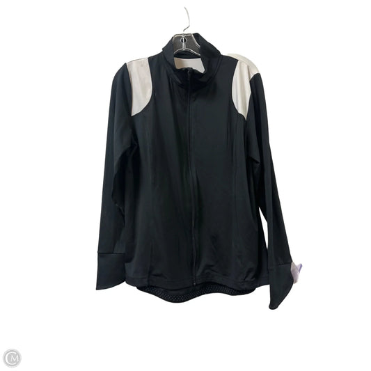 Athletic Jacket By Xersion In Black & White, Size: Xl