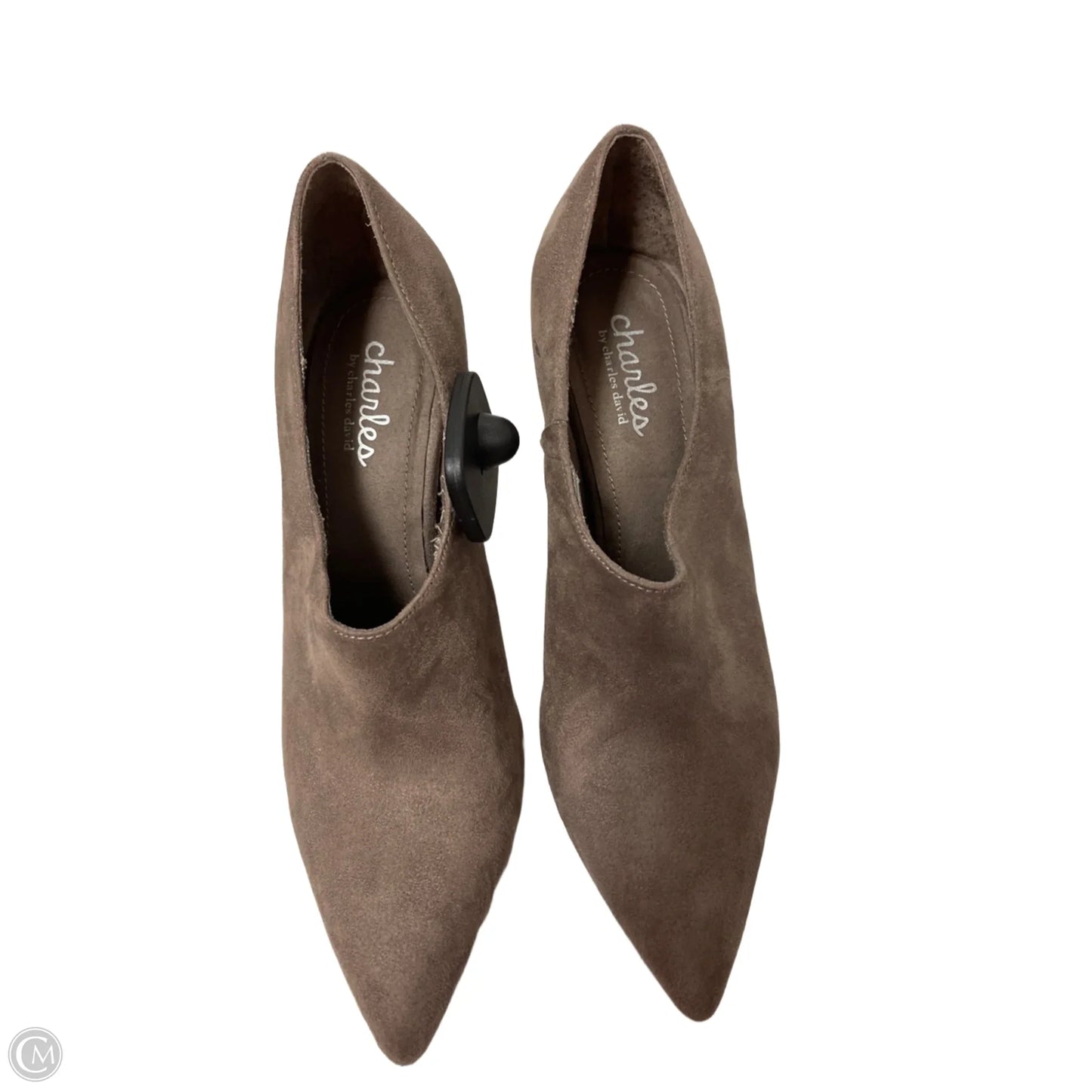 Boots Ankle Heels By Charles David In Taupe, Size: 7.5