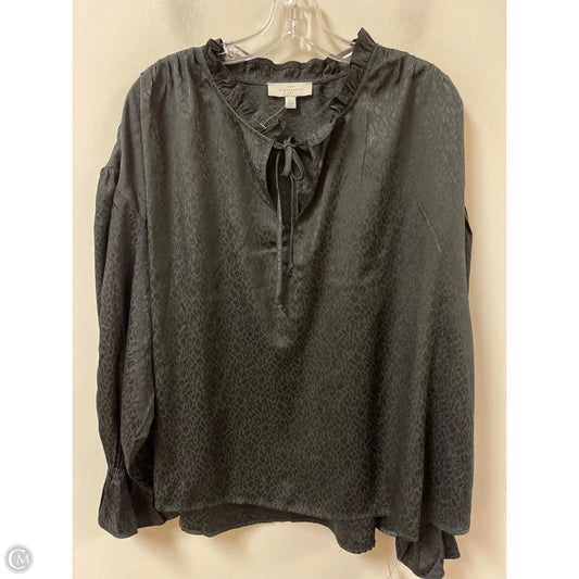 Top Long Sleeve By New Directions In Black, Size: L