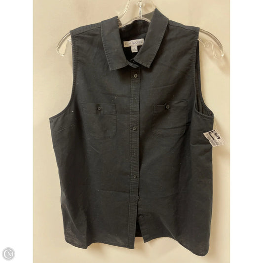 Blouse Sleeveless By Kim Rogers In Black, Size: L