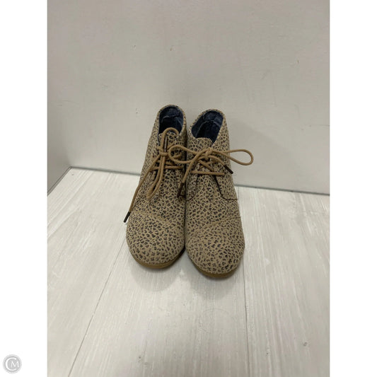 Shoes Heels Wedge By Toms In Animal Print, Size: 7