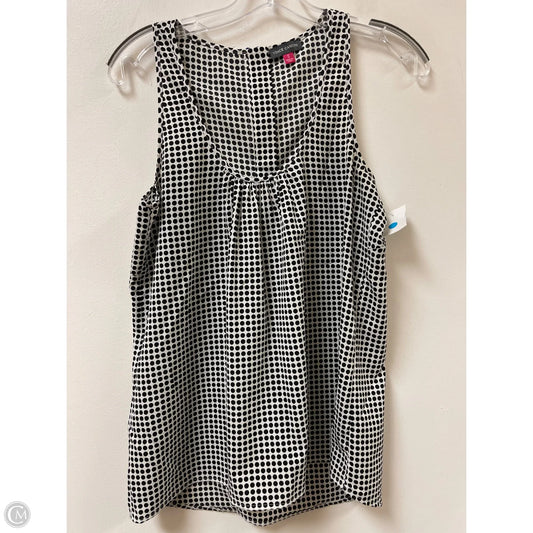 Top Sleeveless By Vince Camuto In Polkadot Pattern, Size: S