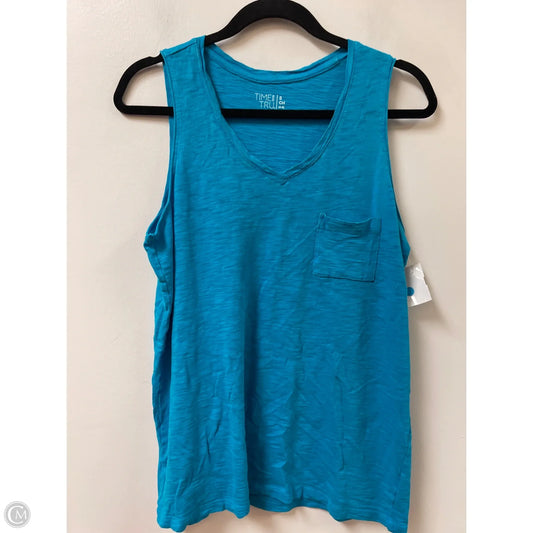 Top Sleeveless By Time And Tru In Blue, Size: S