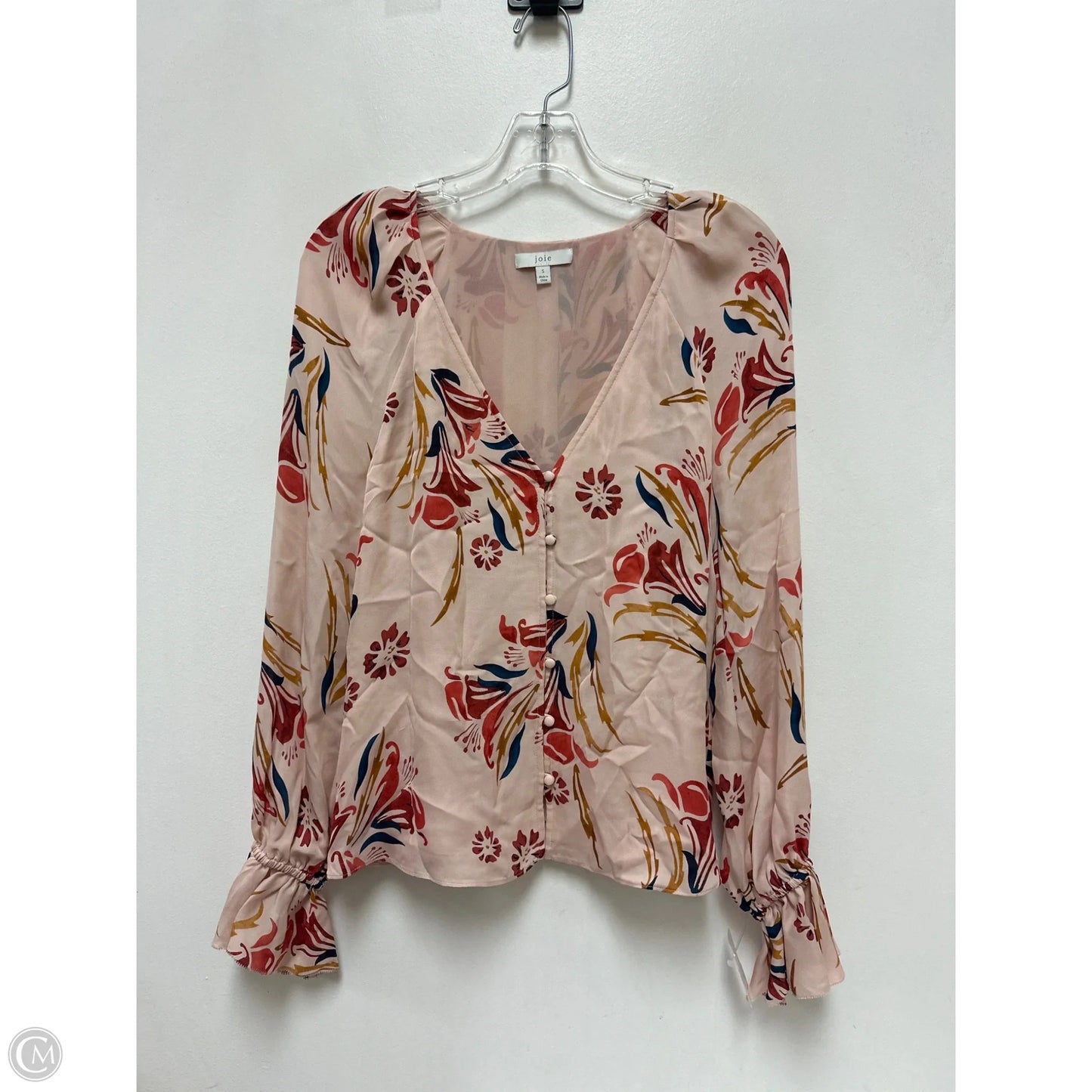 Top Long Sleeve By Joie In Pink, Size: S