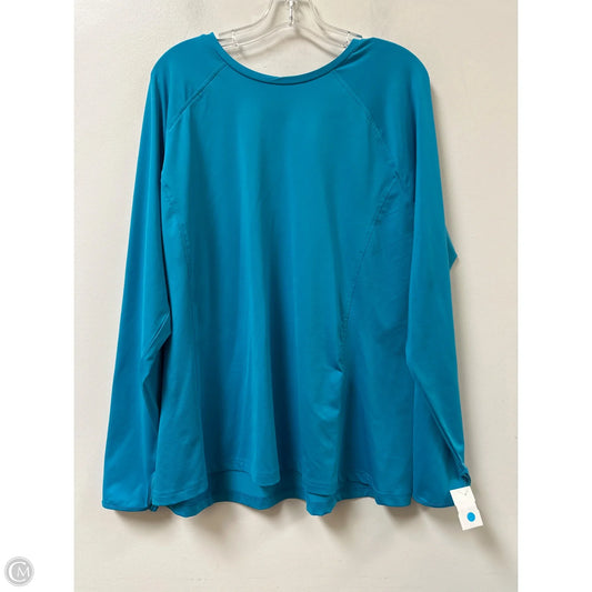 Athletic Top Long Sleeve Crewneck By Old Navy In Blue, Size: 1x