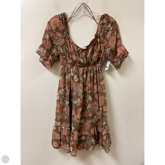 Dress Casual Short By Altard State In Brown, Size: M