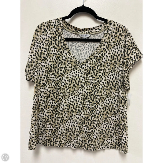 Top Short Sleeve By Tommy Bahama In Black & Green, Size: M