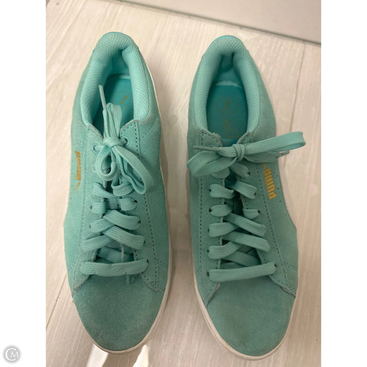 Shoes Sneakers By Puma In Blue, Size: 7