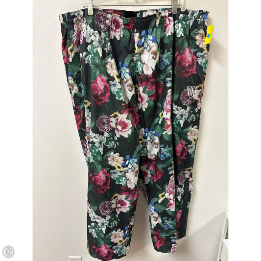 Athletic Pants By Nike In Floral Print, Size: 3x