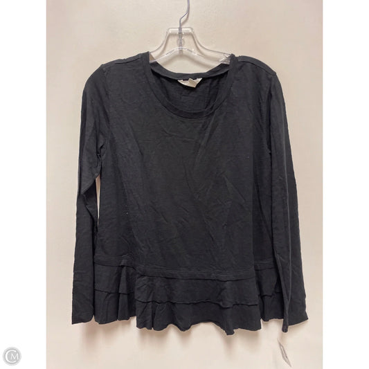Top Long Sleeve By Caslon In Black, Size: S