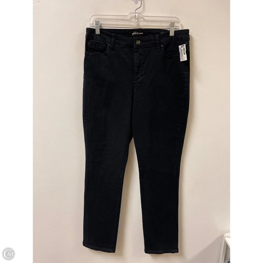 Jeans Skinny By Bandolino In Black Denim, Size: 10