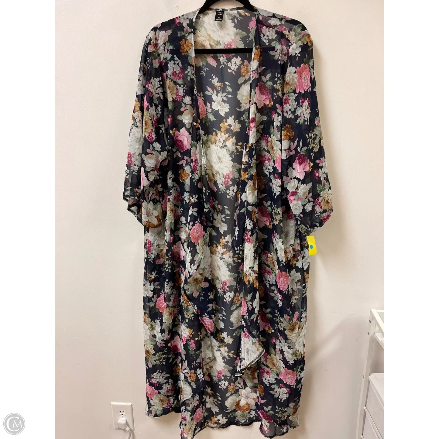 Kimono By Shein In Floral Print, Size: 2x