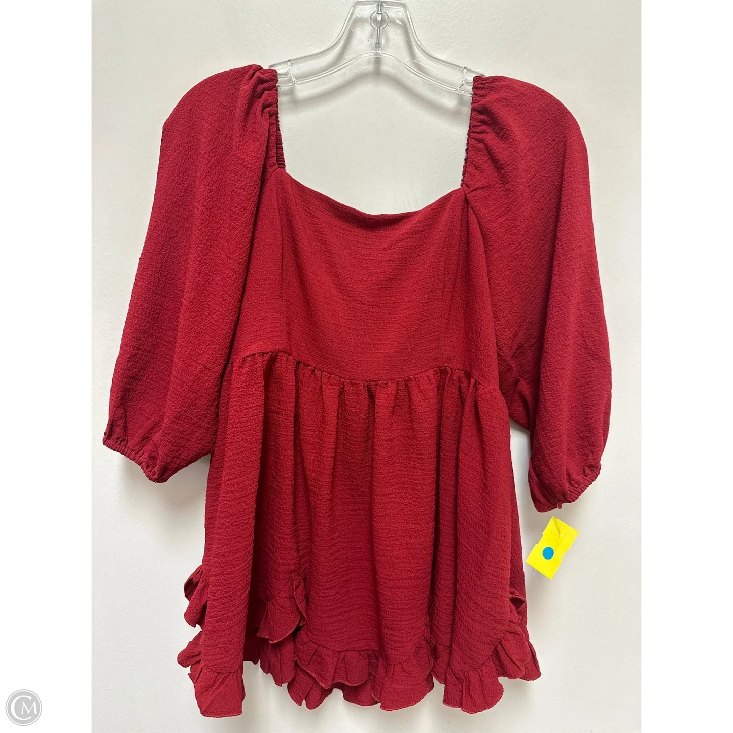 Top Long Sleeve By Entro In Red, Size: S