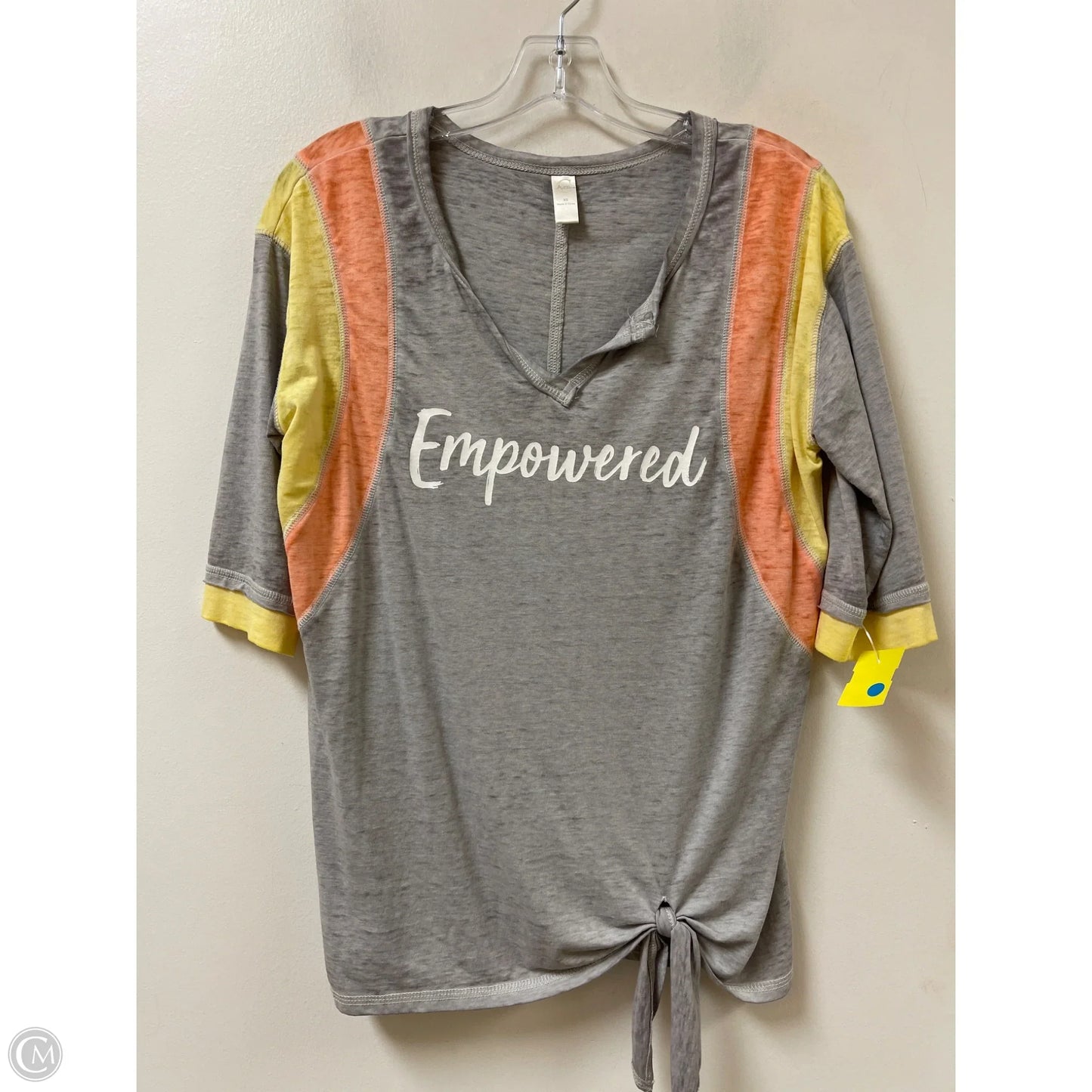 Athletic Top Long Sleeve Crewneck By Cato In Grey, Size: Xs