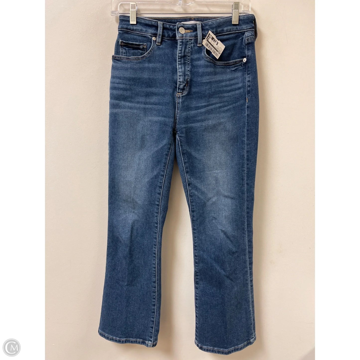 Jeans Cropped By Loft In Blue Denim, Size: 0