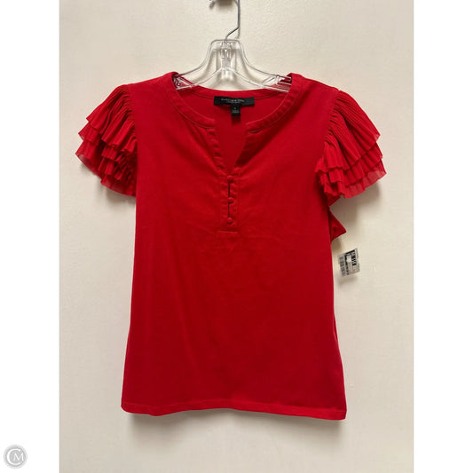 Top Short Sleeve By Marc New York In Red, Size: S