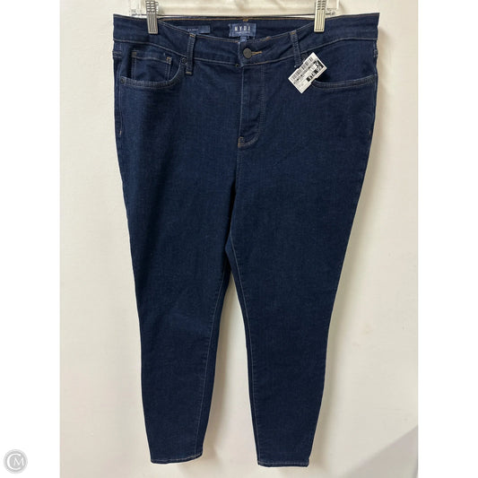 Jeans Skinny By Not Your Daughters Jeans In Blue Denim, Size: 12