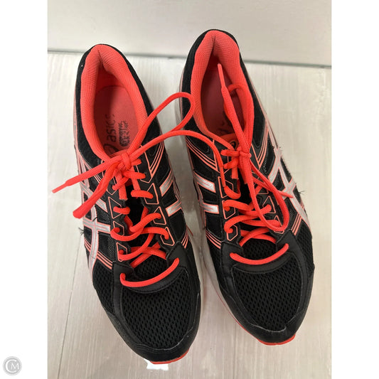 Shoes Athletic By Asics In Black & Orange, Size: 10