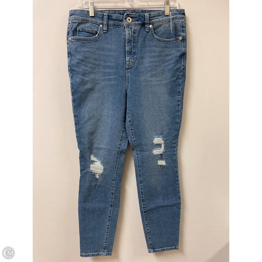 Jeans Skinny By Style And Company In Blue Denim, Size: 12