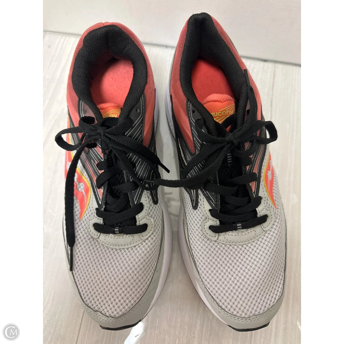 Shoes Athletic By Saucony In Grey & Orange, Size: 11