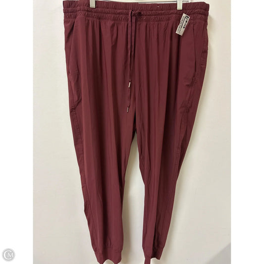 Athletic Pants By Old Navy In Red, Size: 1x