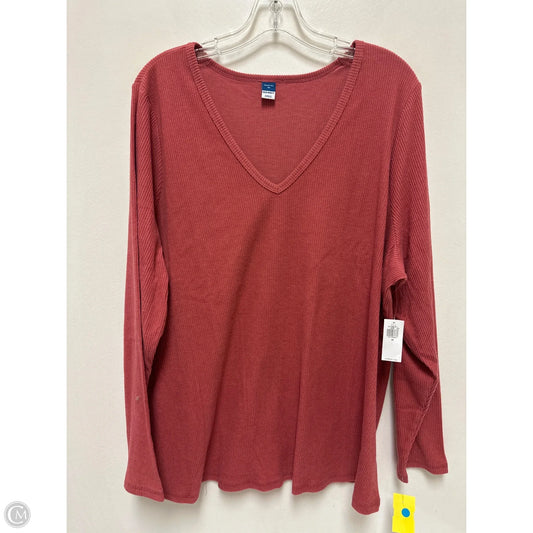 Top Long Sleeve By Old Navy In Pink, Size: 4x