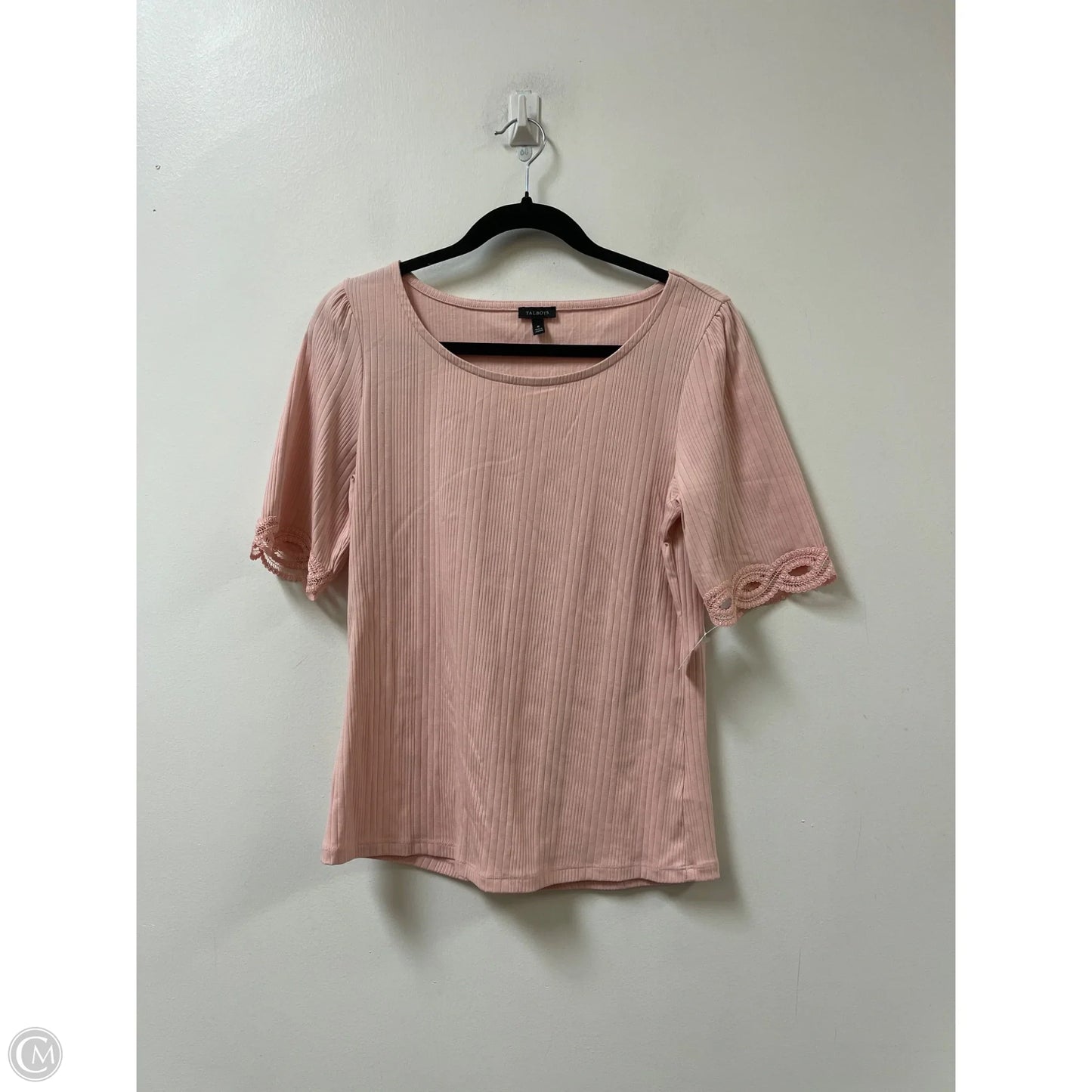 Top Short Sleeve By Talbots In Pink, Size: M