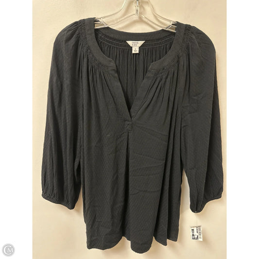Top Long Sleeve By Crown And Ivy In Black, Size: S