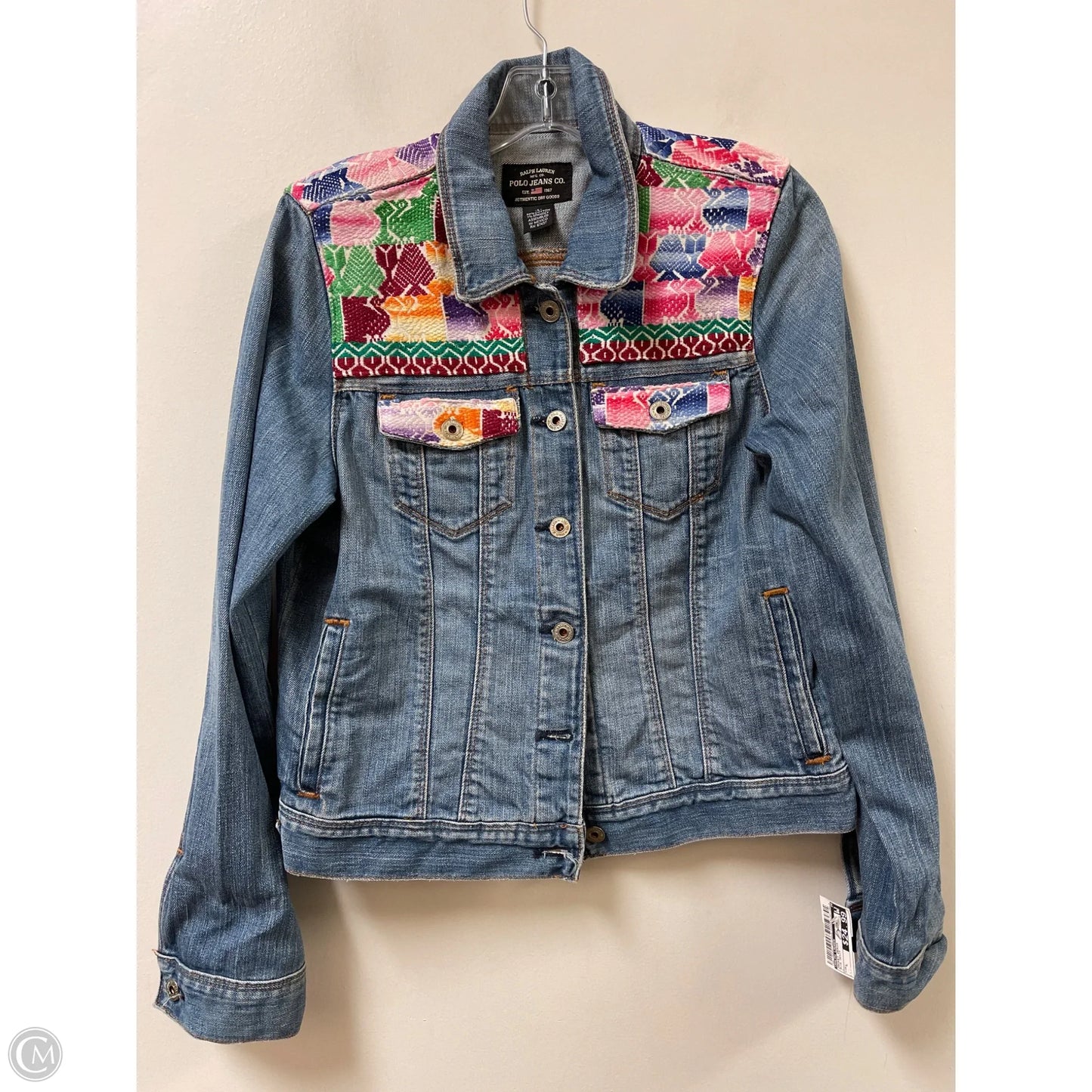 Jacket Denim By Ralph Lauren In Blue Denim, Size: L