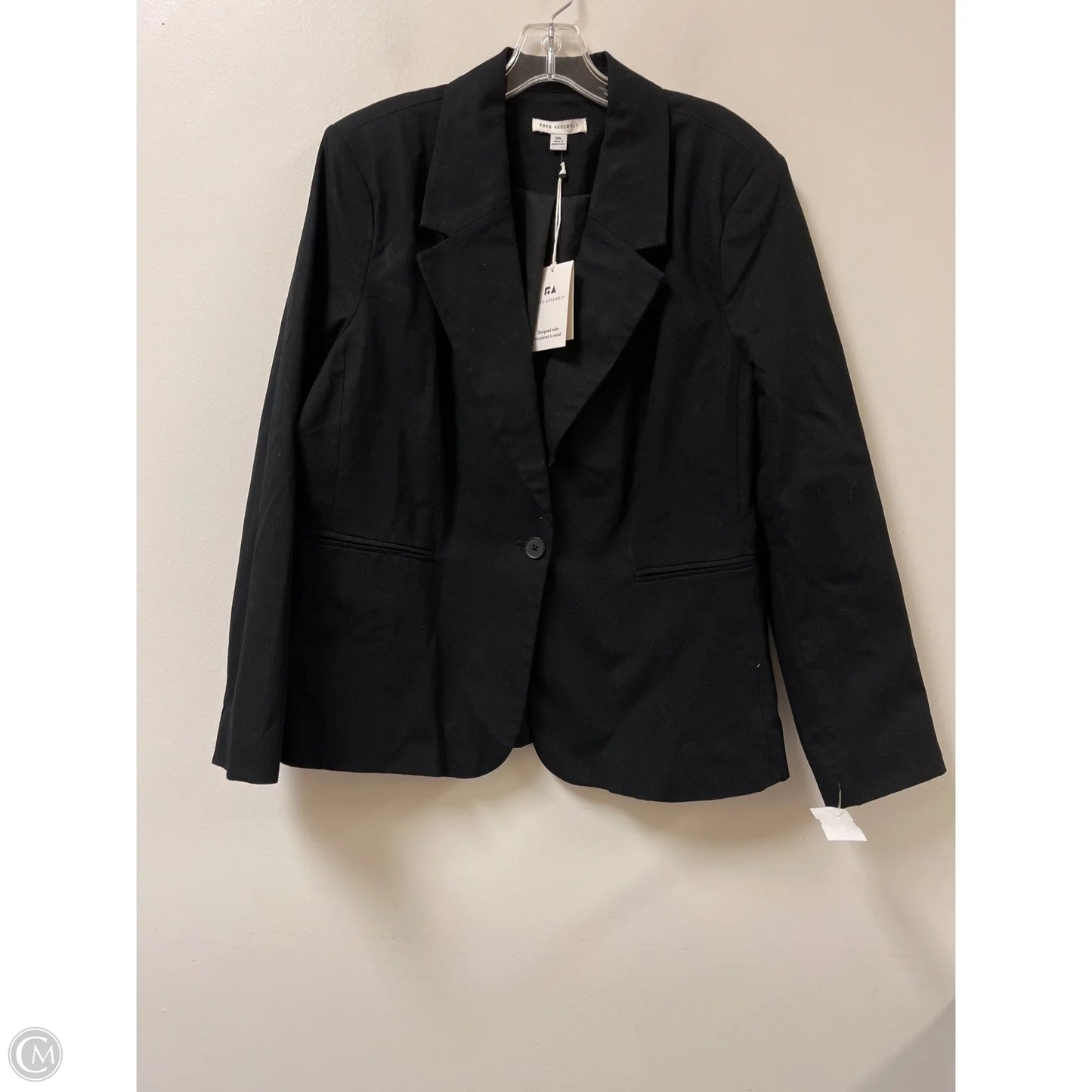 Blazer By Free Assembly In Black, Size: 1x