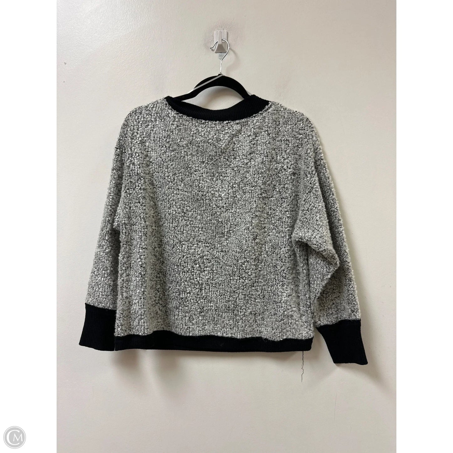 Sweater By Vince Camuto In Black & Grey, Size: S