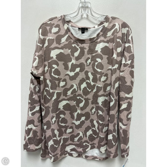 Top Long Sleeve By Tribal In Camouflage Print, Size: M