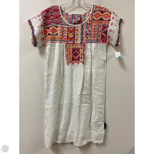 Dress Casual Short By Johnny Was In White, Size: Xs