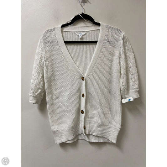 Sweater Short Sleeve By Time And Tru In White, Size: S