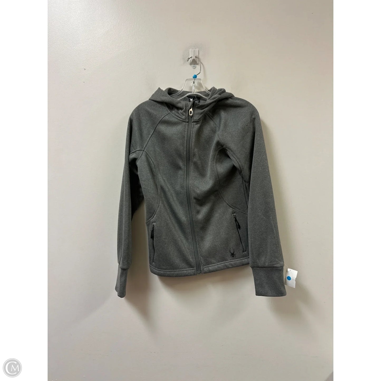 Athletic Jacket By Spyder In Grey, Size: S