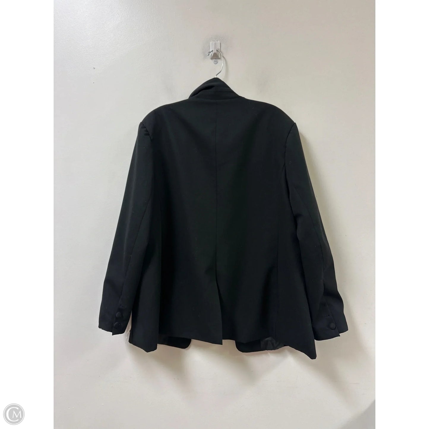 Blazer By Clothes Mentor In Black, Size: 1x
