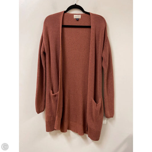 Sweater Cardigan By Universal Thread In Orange, Size: S
