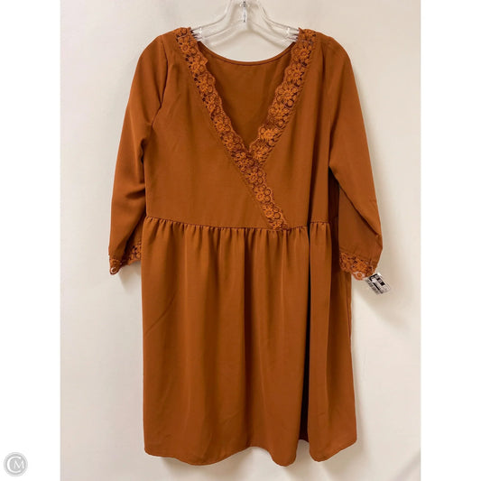 Dress Casual Short By Shein In Brown, Size: M