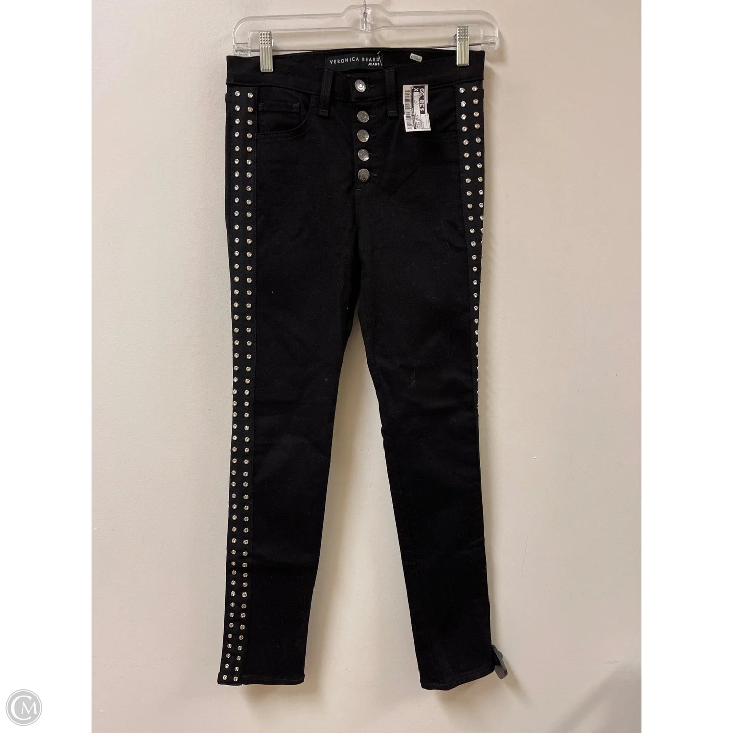 Jeans Skinny By Veronica Beard In Black Denim, Size: 2