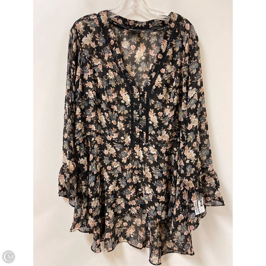 Top Long Sleeve By City Chic In Floral Print, Size: 2x