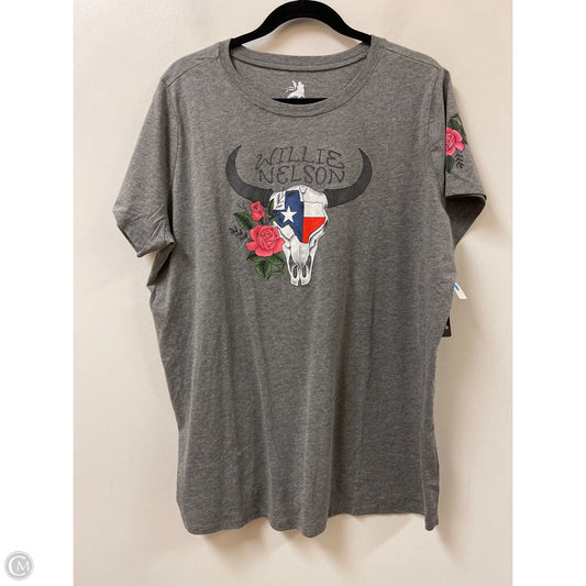 Top Short Sleeve By Torrid In Grey, Size: 2x