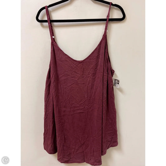Top Sleeveless By Torrid In Red, Size: 3x