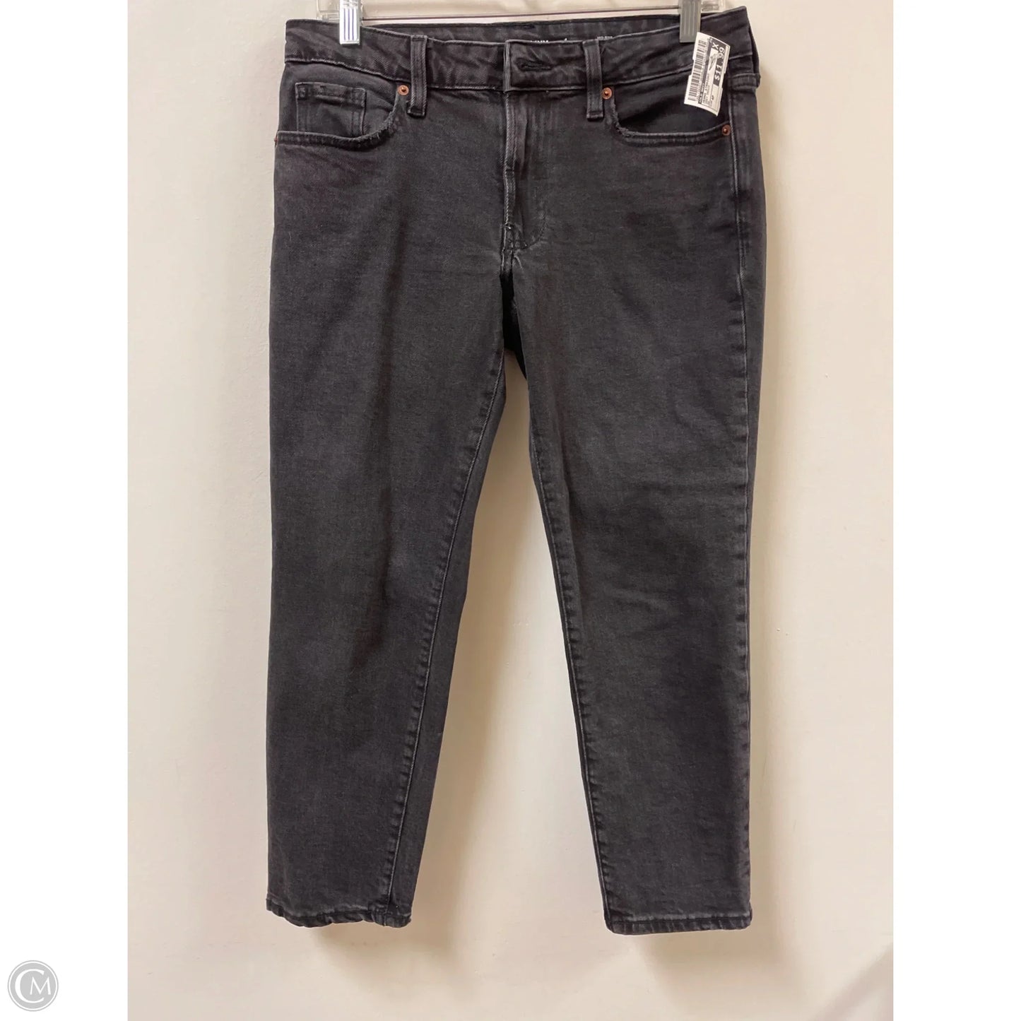 Jeans Straight By Old Navy In Grey Denim, Size: 4p