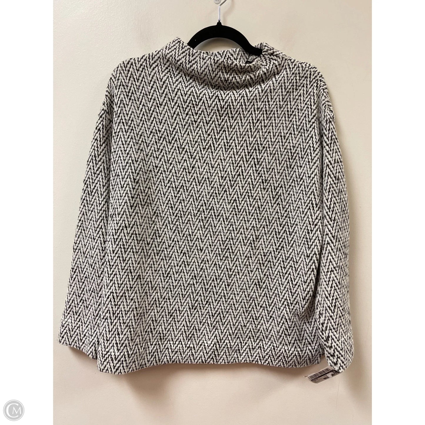 Sweater By Rafaella In Grey & White, Size: S