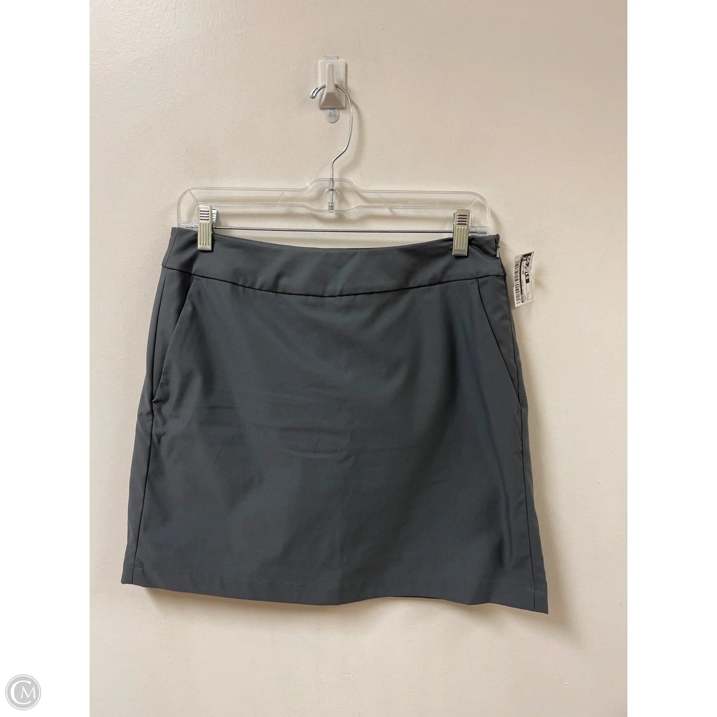 Athletic Skort By Nike In Grey, Size: S