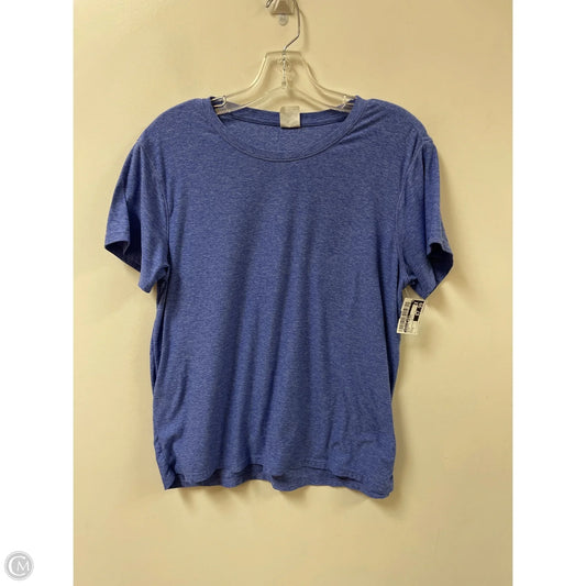 Athletic Top Short Sleeve By Athletic Works In Blue, Size: S