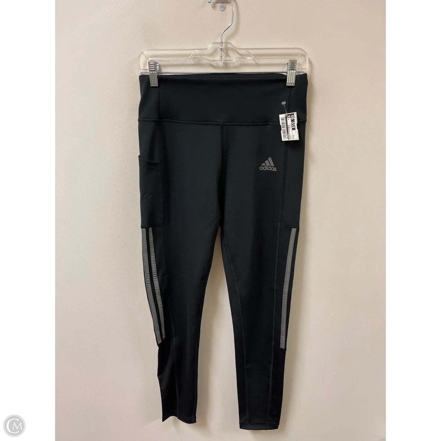 Athletic Leggings By Adidas In Black, Size: M